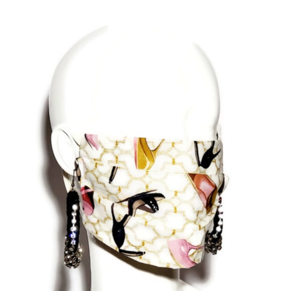 Fashion High Heel Handmade Face Mask, Reuse & Wash